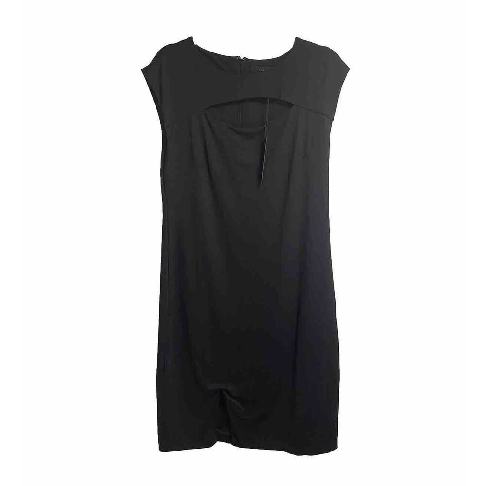 NWT Tahari Womens‎ Casual Business Sleeveless Sheath Dress Stretch Black Size 12